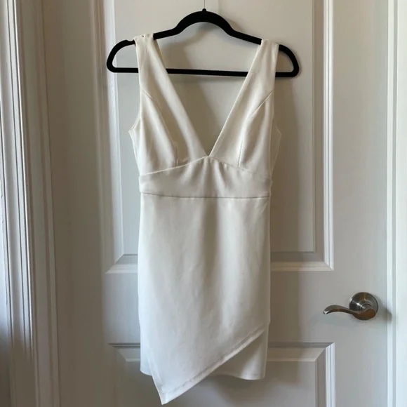 Blue Blush White Layered Mini Dress - Picture 4 of 4